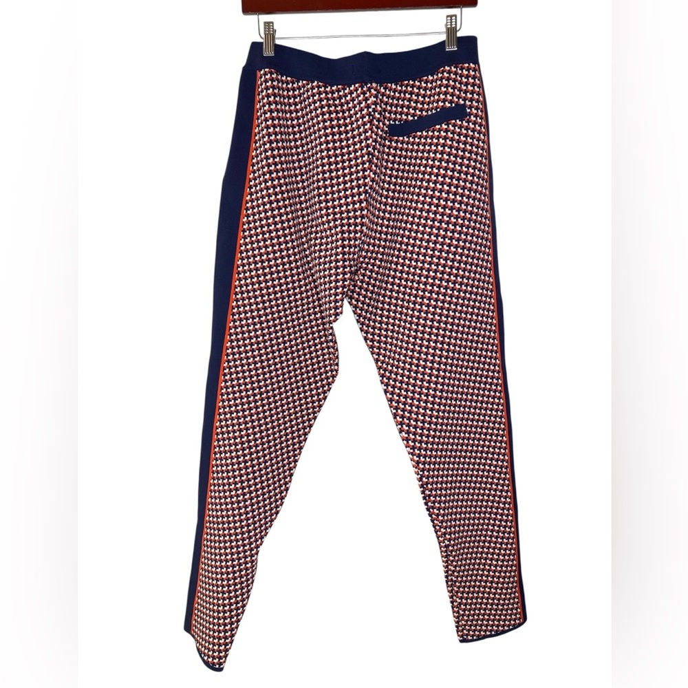 NWOT! Zara Men’s Navy and Red Retro Geometric Jacquard Knit Tracksuit - Size L - Picture 8 of 9